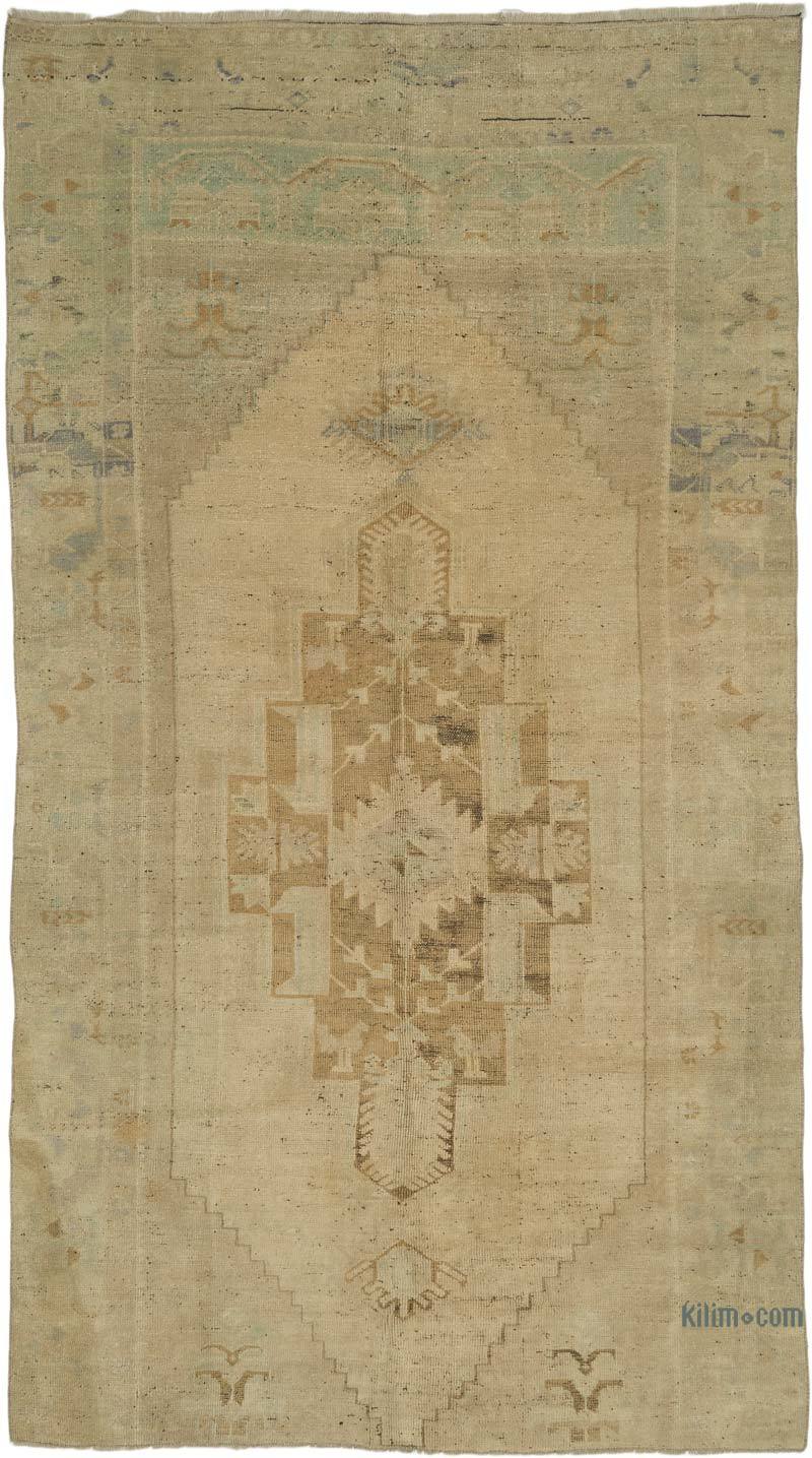 Vintage Turkish Hand-Knotted Rug - 5'  x 8' 11" (60" x 107") - K0069455