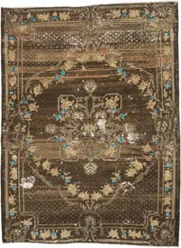 Vintage Turkish Hand-Knotted Rug - 6' 9" x 9' 3" (81" x 111")