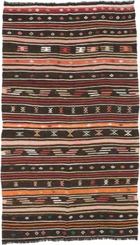 Vintage Anatolian Kilim Rug - 6' 1" x 10' 10" (73" x 130")