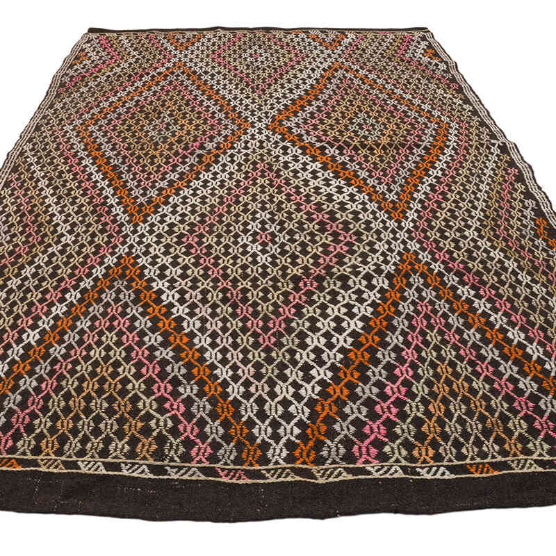 Vintage Anatolian Jijim Rug - 5' 3" x 9' 2" (63" x 110") - K0069471
