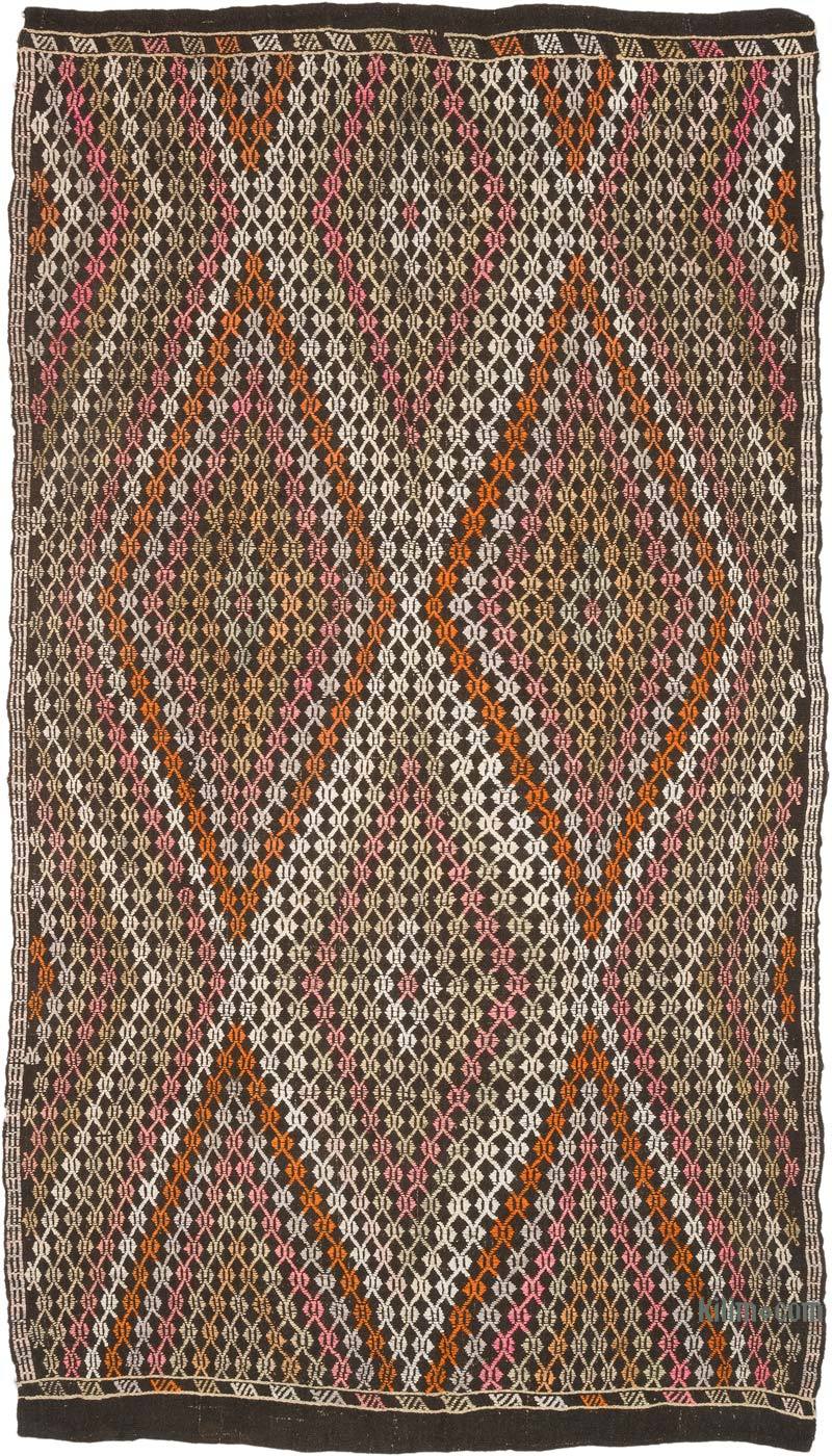 Vintage Anatolian Jijim Rug - 5' 3" x 9' 2" (63" x 110") - K0069471