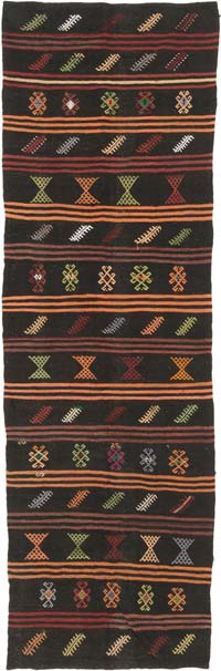Vintage Anatolian Kilim Runner - 4' 4" x 13' 3" (52" x 159")