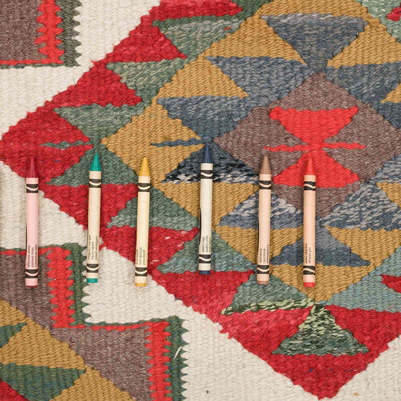 Vintage Anadolu Kilim Yolluk - 98 cm x 370 cm - K0069491