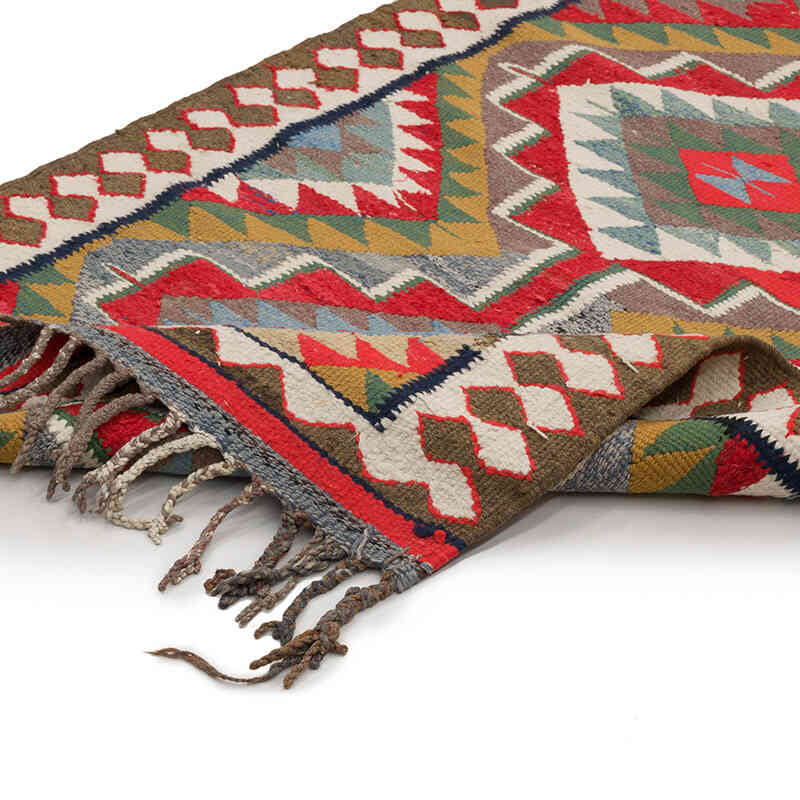 Vintage Anadolu Kilim Yolluk - 98 cm x 370 cm - K0069491