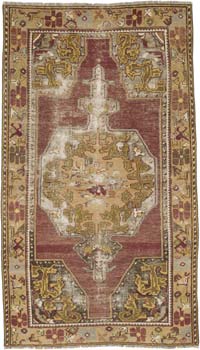 El Dokuma Vintage Halı - 118 cm x 207 cm