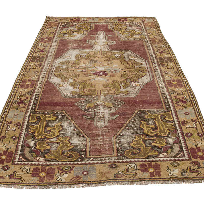 Vintage Turkish Hand-Knotted Rug - 3' 10" x 6' 9" (46" x 81") - K0069492