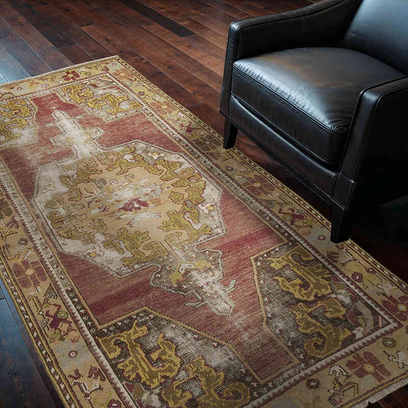 Vintage Turkish Hand-Knotted Rug - 3' 10" x 6' 9" (46" x 81") - K0069492
