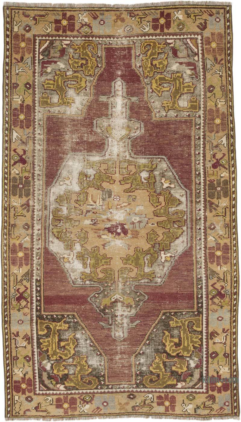 Vintage Turkish Hand-Knotted Rug - 3' 10" x 6' 9" (46" x 81") - K0069492