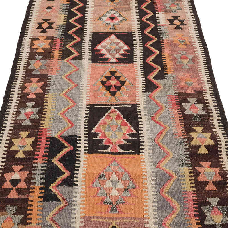 Vintage Tribal Kilim Runner - 3' 1" x 10'  (37" x 120") - K0069494