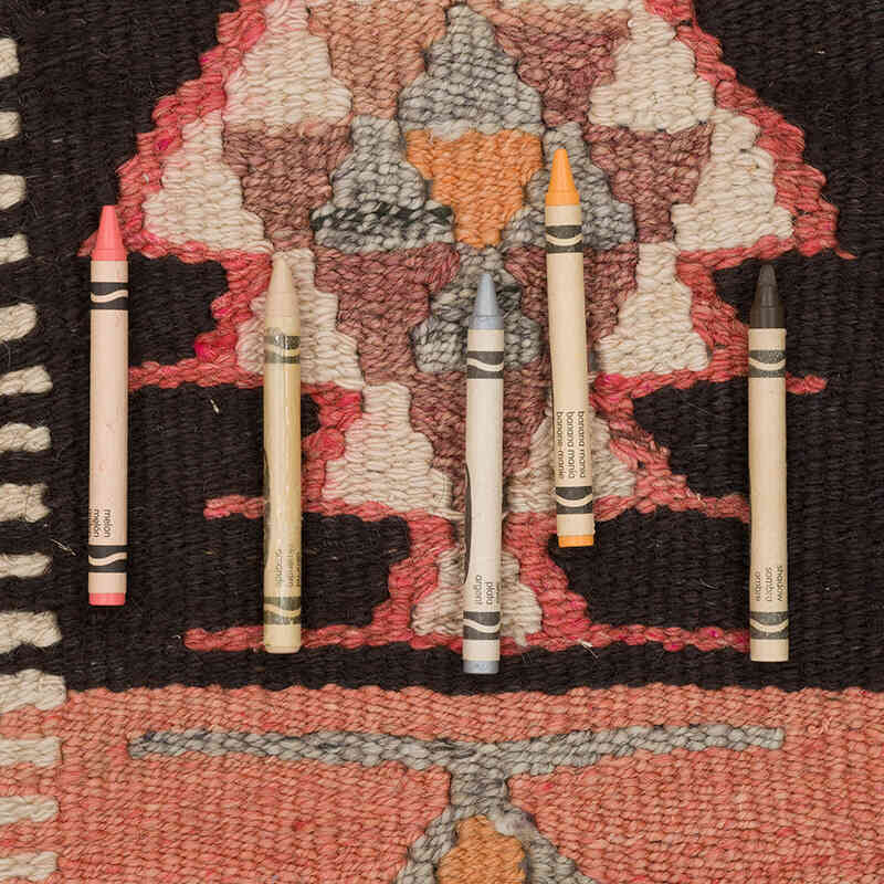 Vintage Tribal Kilim Runner - 3' 1" x 10'  (37" x 120") - K0069494