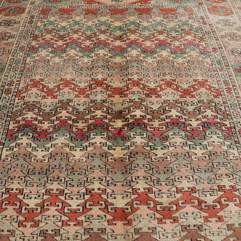 Alfombra Vintage Turca Anudada a Mano - 179 cm x 235 cm - K0069511