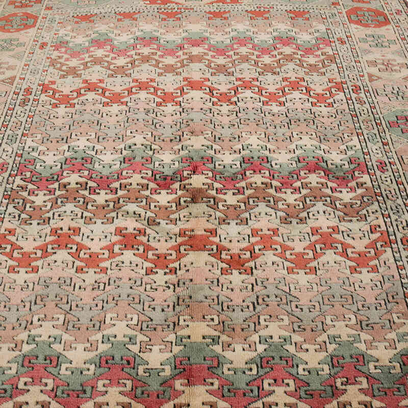 Alfombra Vintage Turca Anudada a Mano - 179 cm x 235 cm - K0069511