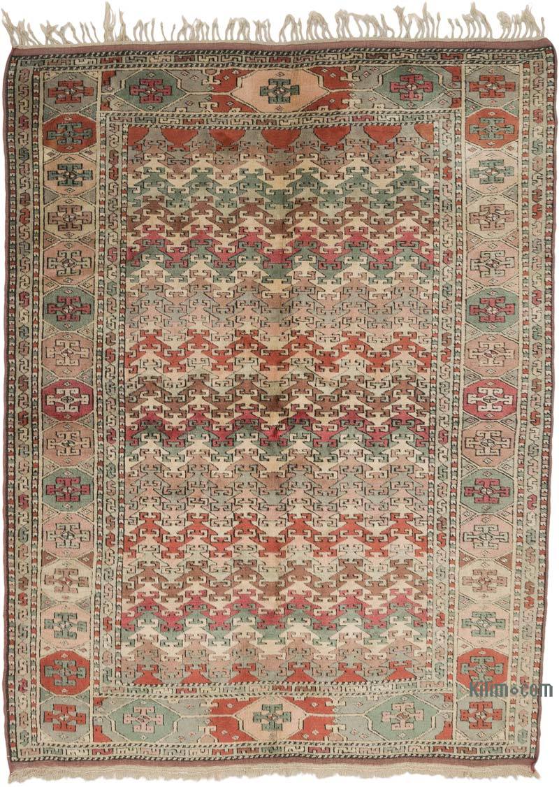 Alfombra Vintage Turca Anudada a Mano - 179 cm x 235 cm - K0069511