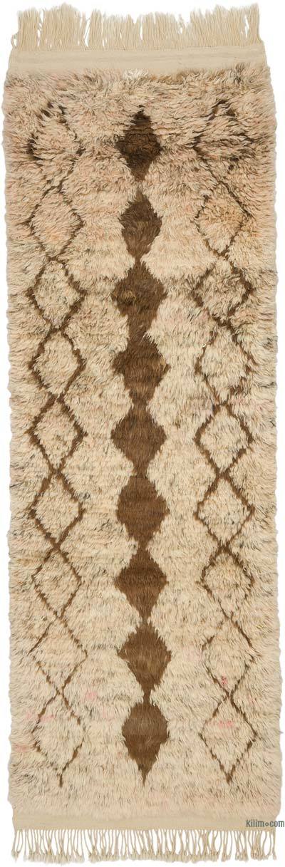 Nuevo Corredor Tulu Anudado a Mano de Estilo Marroquí - 98 cm x 283 cm