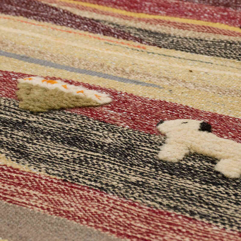 New Handwoven Turkish Kilim Rug - 3' 1" x 5' 9" (37" x 69") - K0069519