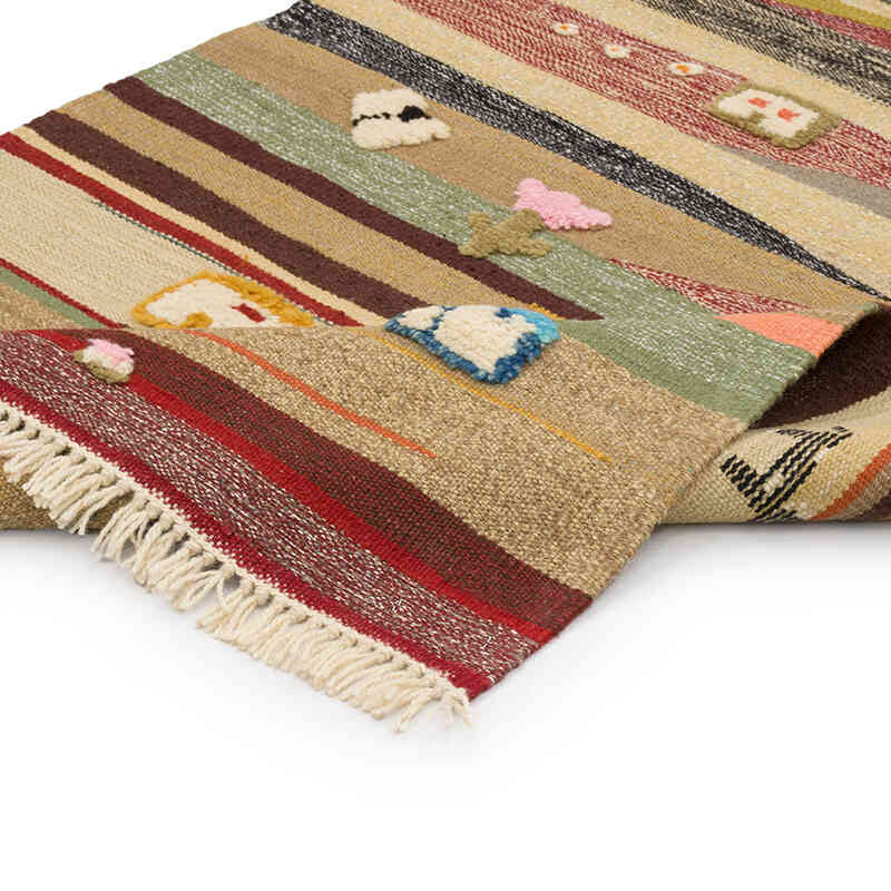 New Handwoven Turkish Kilim Rug - 3' 1" x 5' 9" (37" x 69") - K0069519