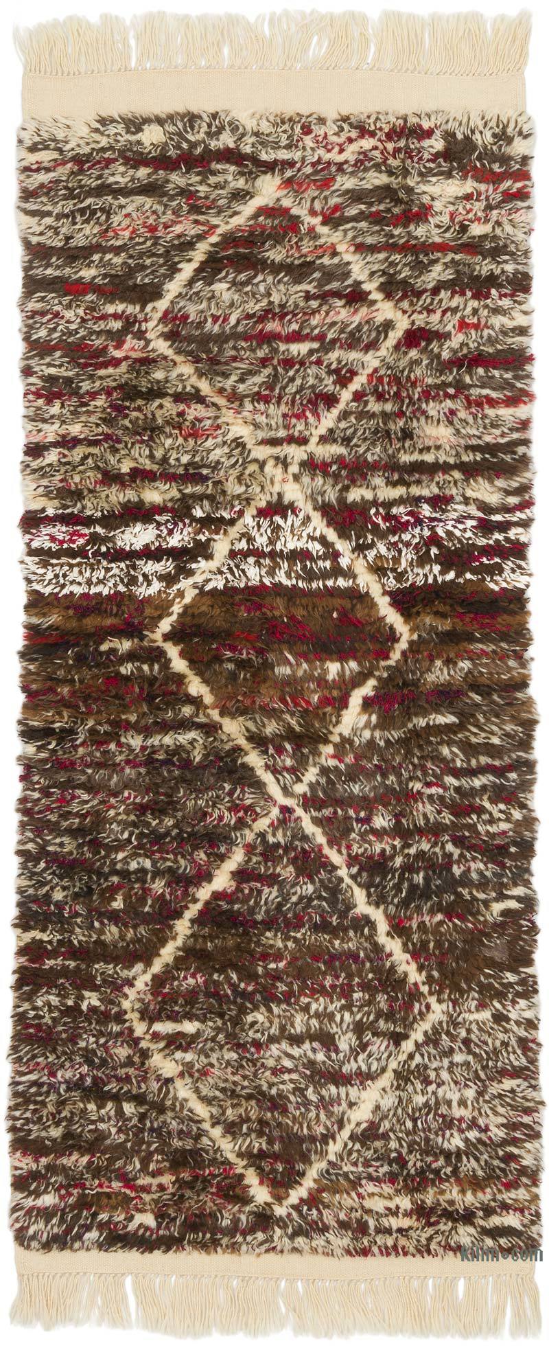 Yeni Fas Stili El Dokuma Tulu Yolluk - 91 cm x 207 cm - K0069521