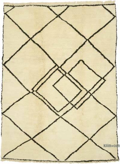 New Moroccan Style Hand-Knotted Tulu Rug - 7' 10" x 10' 7" (94" x 127")