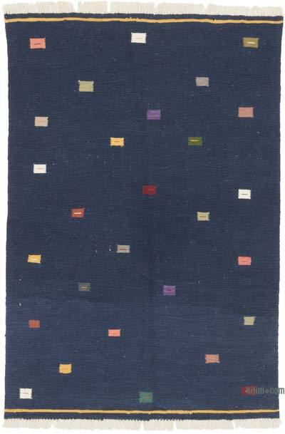 Yeni Kök Boya El Dokuma Kilim - 124 cm x 183 cm