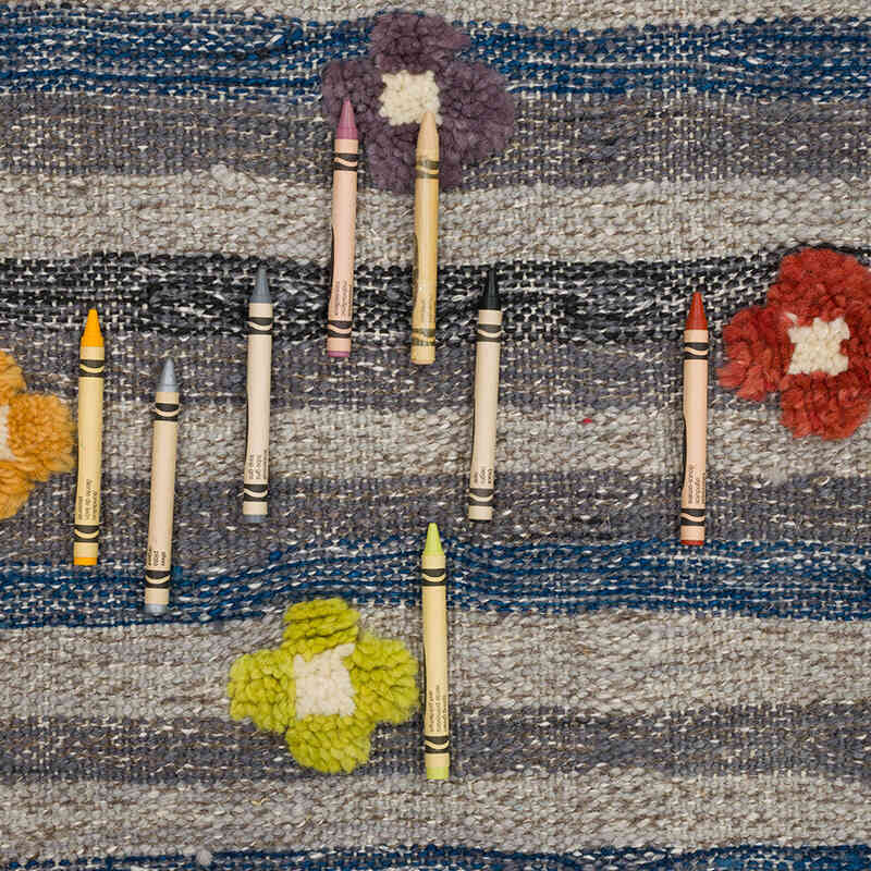 New Handwoven Turkish Kilim Rug - 3' 8" x 5' 9" (44" x 69") - K0069528