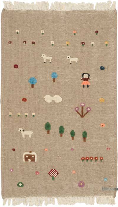 Yeni Kök Boya El Dokuma Kilim - 89 cm x 142 cm
