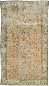 Alfombra Vintage Turca Anudada a Mano - 115 cm x 202 cm