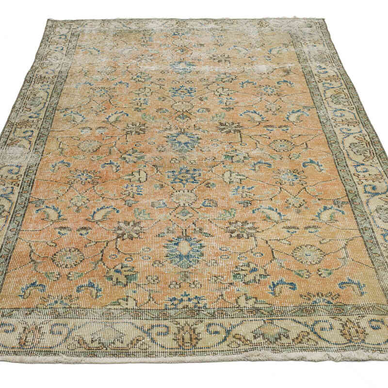 Vintage Turkish Hand-Knotted Rug - 3' 9" x 6' 8" (45" x 80") - K0069543