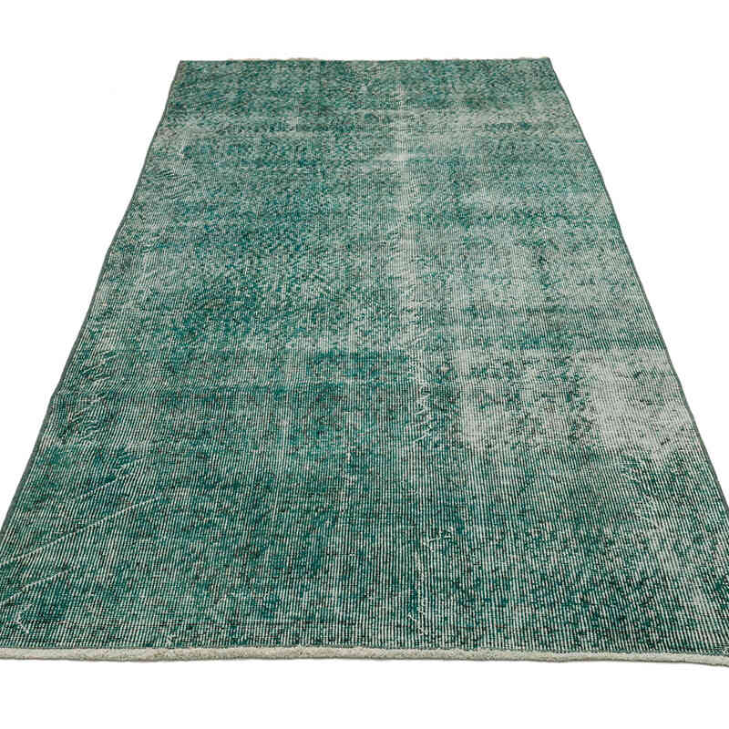 Over-dyed Vintage Hand-Knotted Turkish Rug - 3' 4" x 7' 2" (40" x 86") - K0069545