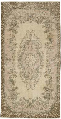 Vintage Turkish Hand-Knotted Rug - 3' 7" x 6' 9" (43" x 81")