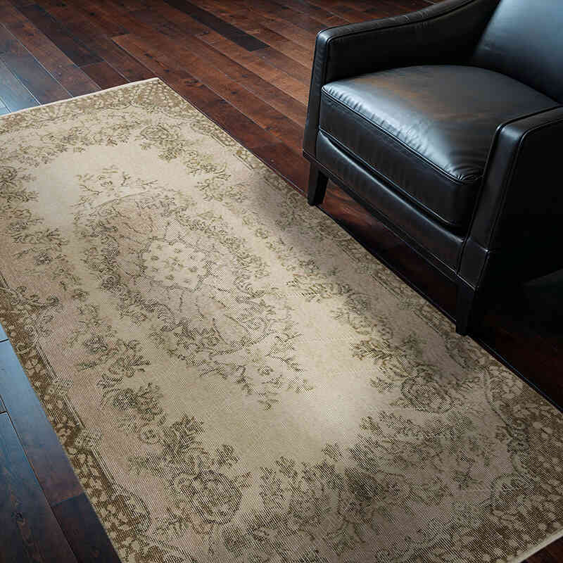 Vintage Turkish Hand-Knotted Rug - 3' 7" x 6' 9" (43" x 81") - K0069546