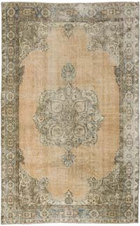 Alfombra Vintage Turca Anudada a Mano - 160 cm x 257 cm