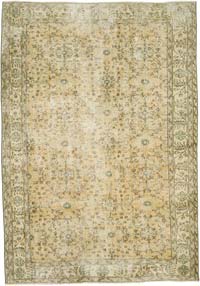 Vintage Turkish Hand-Knotted Rug - 5' 6" x 7' 11" (66" x 95")