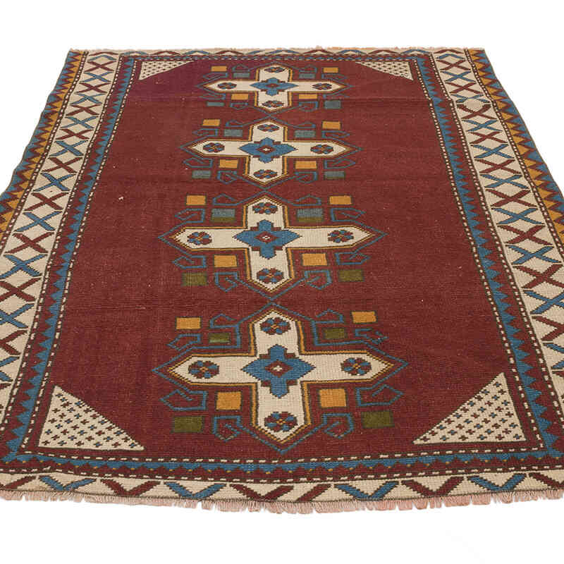 Vintage Turkish Hand-Knotted Rug - 4' 2" x 5' 10" (50" x 70") - K0069570