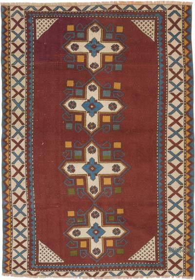 El Dokuma Vintage Hali - 126 cm x 177 cm