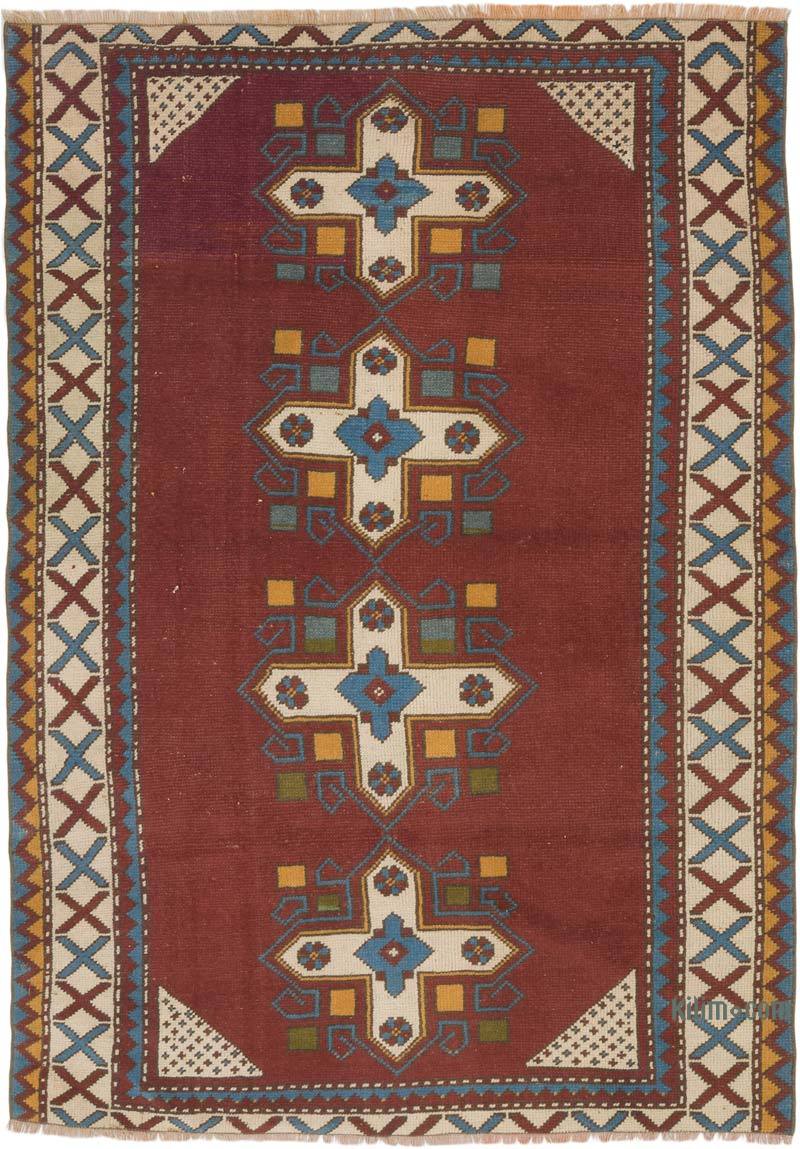 Vintage Turkish Hand-Knotted Rug - 4' 2" x 5' 10" (50" x 70") - K0069570