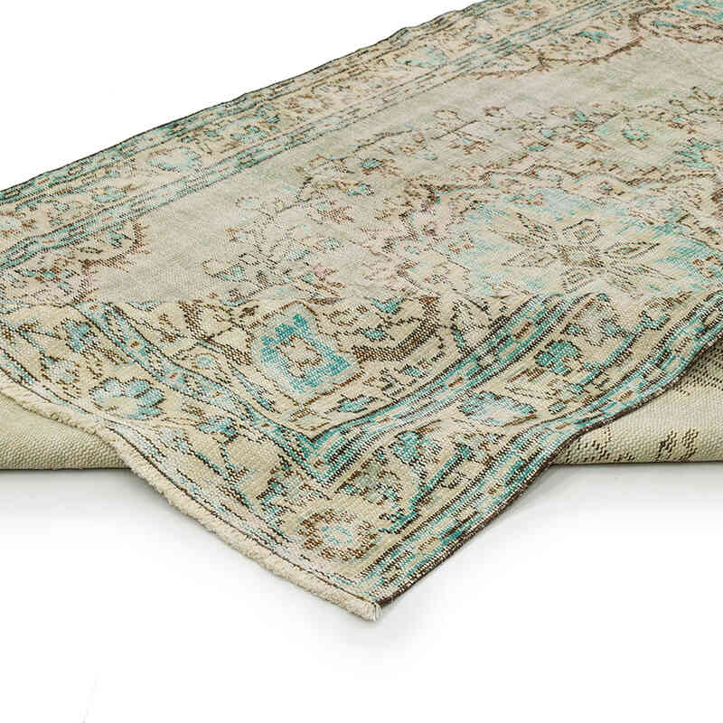 Alfombra Vintage Turca Anudada a Mano - 163 cm x 257 cm - K0069571