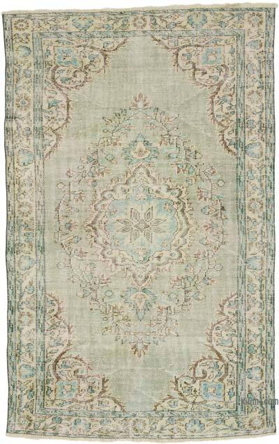 Alfombra Vintage Turca Anudada a Mano - 163 cm x 257 cm
