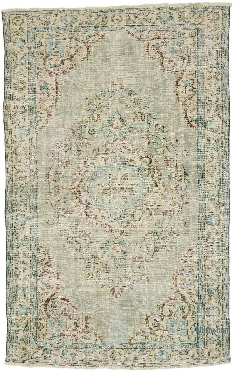 Alfombra Vintage Turca Anudada a Mano - 163 cm x 257 cm - K0069571