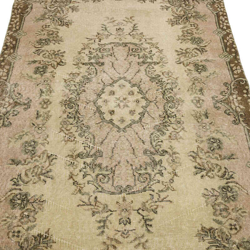 Alfombra Vintage Turca Anudada a Mano - 113 cm x 207 cm - K0069577