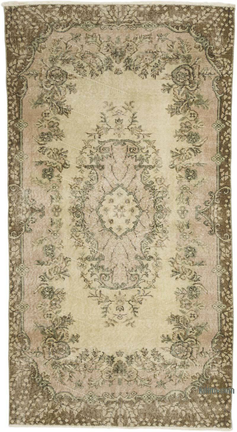 Alfombra Vintage Turca Anudada a Mano - 113 cm x 207 cm - K0069577