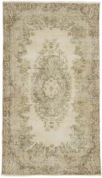 Alfombra Vintage Turca Anudada a Mano - 118 cm x 205 cm