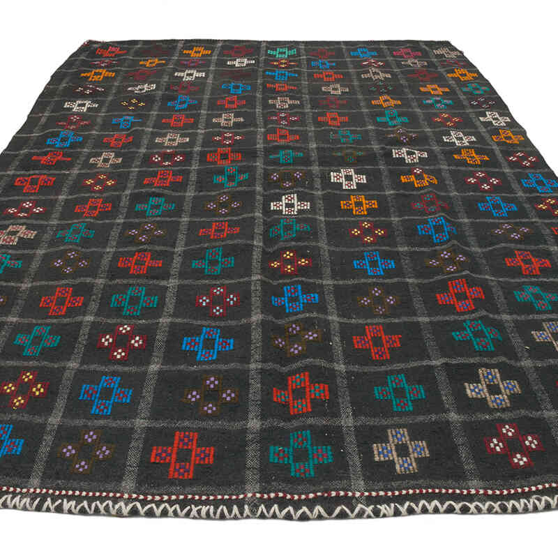 Vintage Anatolian Jijim Rug - 6' 4" x 10'  (76" x 120") - K0069587