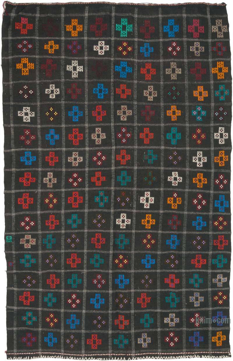 Vintage Anatolian Jijim Rug - 6' 4" x 10'  (76" x 120") - K0069587
