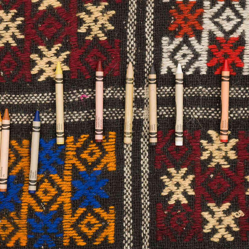 Vintage Anatolian Jijim Rug - 4' 8" x 9' 9" (56" x 117") - K0069603