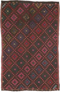 Vintage Anatolian Jijim Rug - 6'  x 9' 1" (72" x 109")