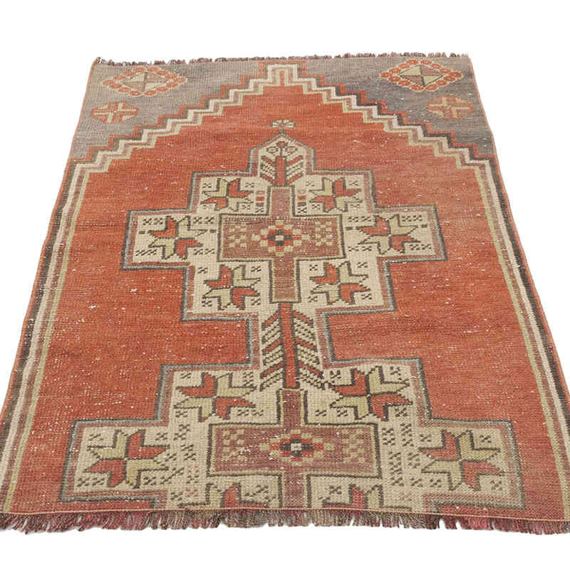 El Dokuma Vintage Halı - 77 cm x 115 cm - K0069614