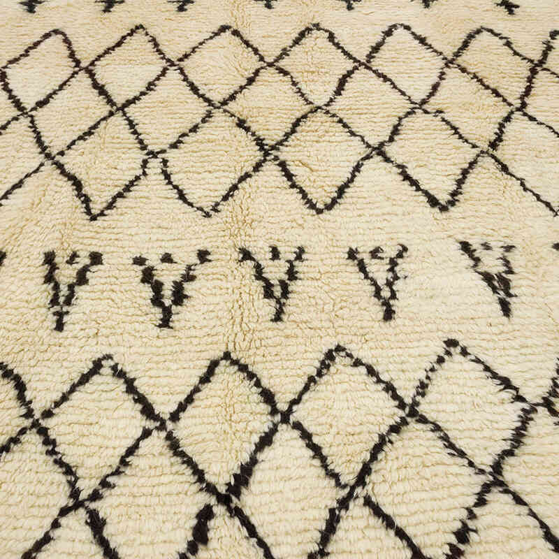 New Moroccan Style Hand-Knotted Tulu Rug - 7' 10" x 9' 2" (94" x 110") - K0069620