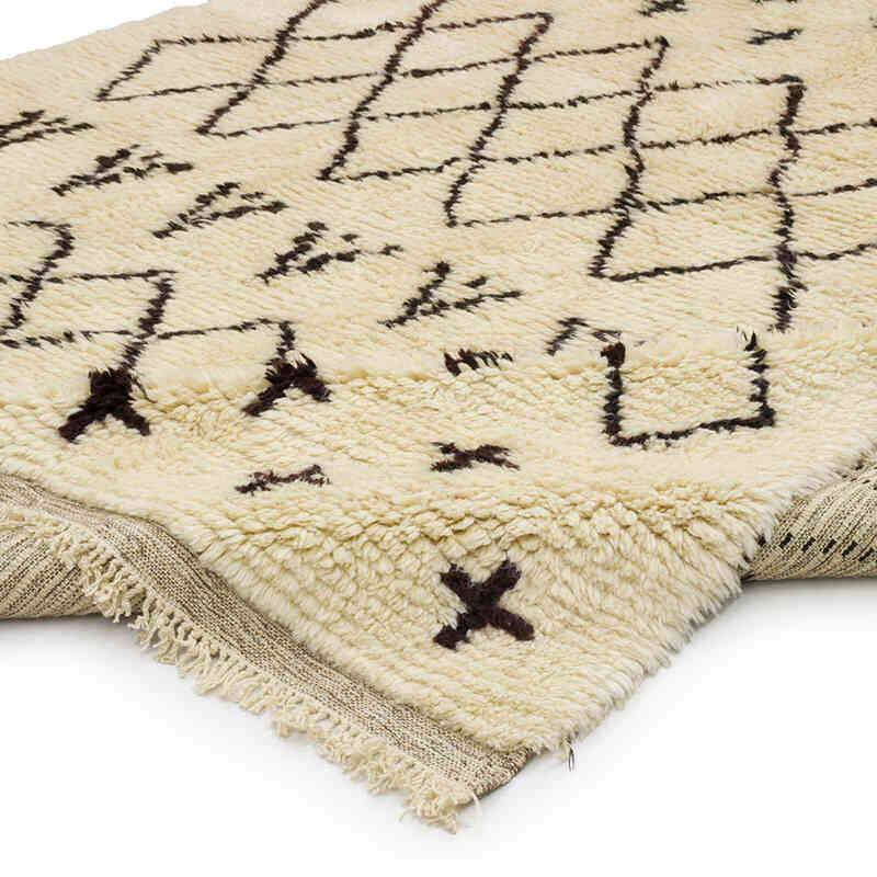 New Moroccan Style Hand-Knotted Tulu Rug - 7' 10" x 9' 2" (94" x 110") - K0069620