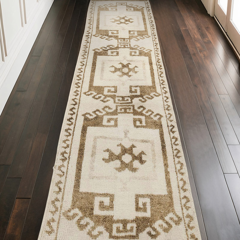 Vintage Tribal Runner Rug - 3' 7" x 12' 1" (43" x 145") - K0069625