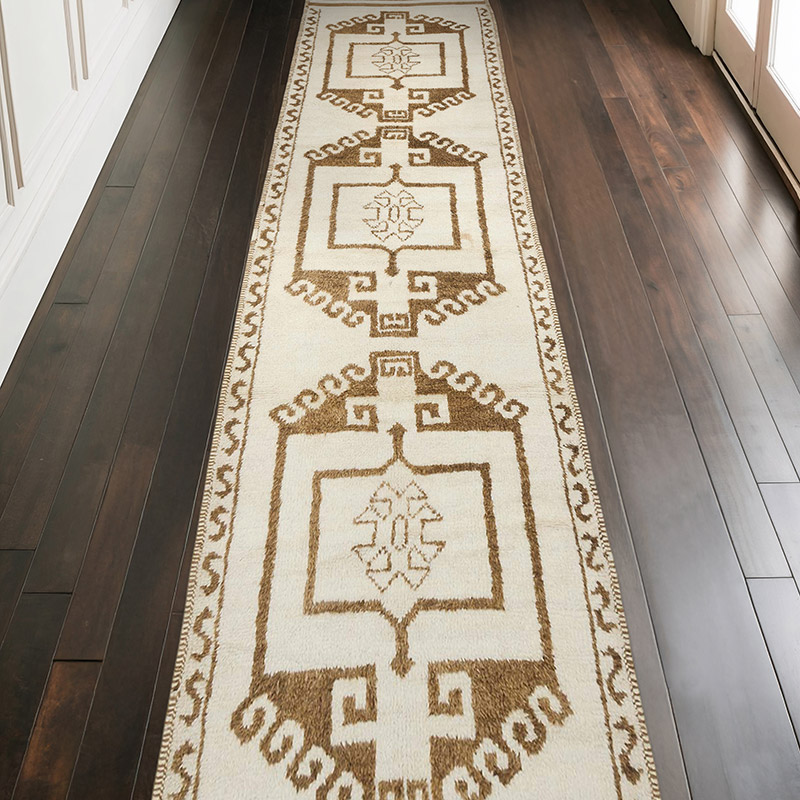 Alfombra Vintage de pasillo - 105 cm x 378 cm - K0069629